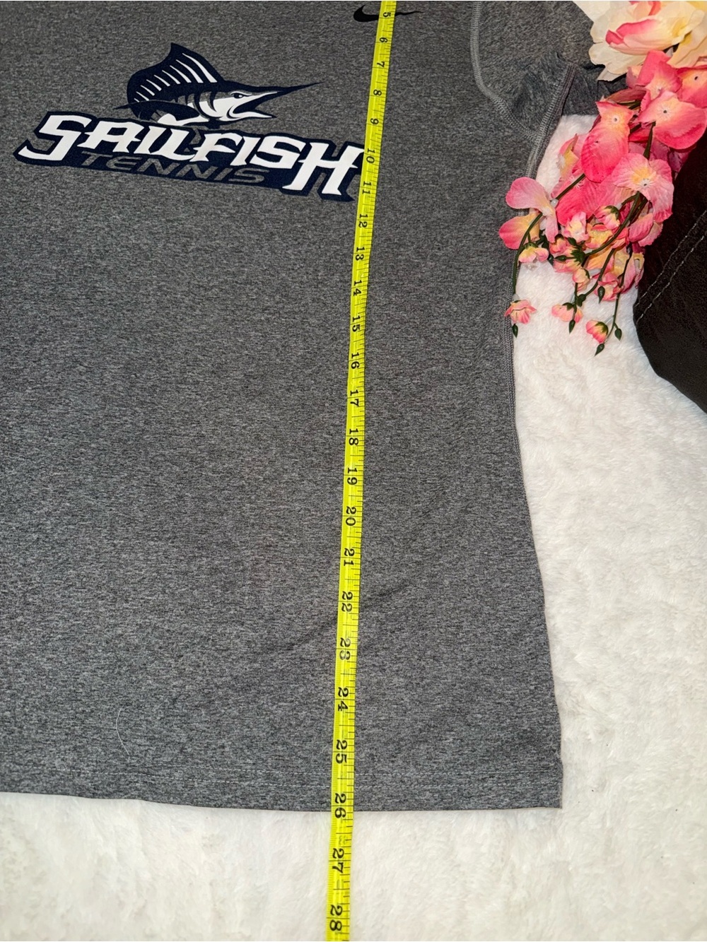 3 x 20 Nike Gray Sailfish Tennis Dri-FIT Short Sleeve Tee Size M - Picture 3 of 5